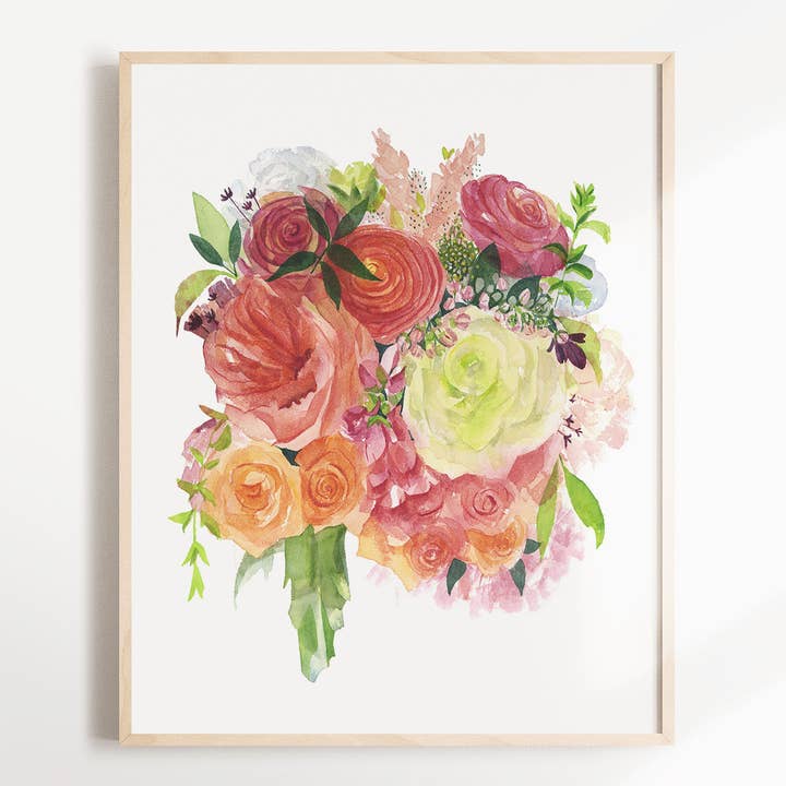 Springtime Bouquet Art Print for wholesale by May We Fly