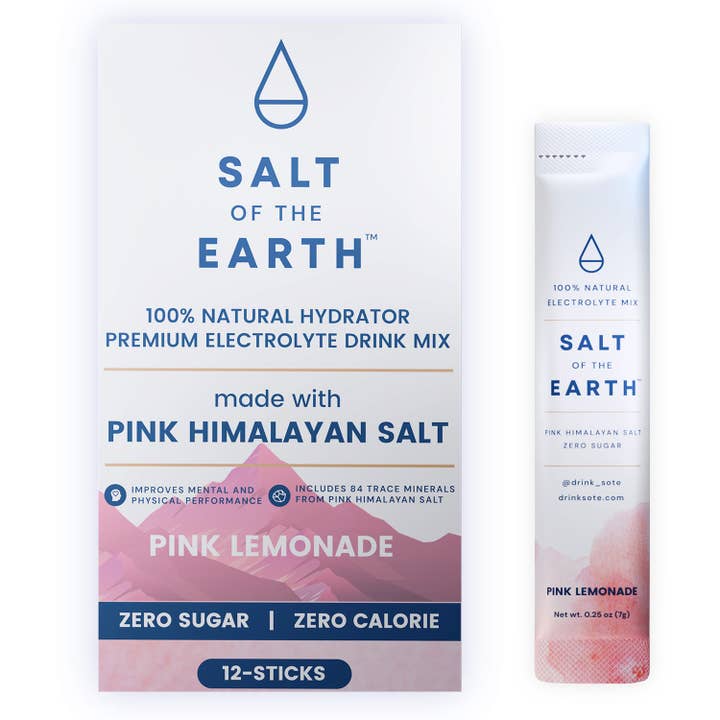 Salt of the Earth - Wholesale Sports/Energy Drink - Salt of the Earth | Natural Electrolytes | Pink Lemonade
