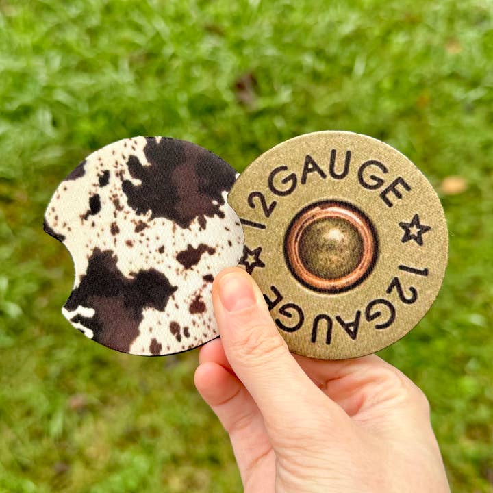12 Gauge Cowhide Western Neoprene Car Coasters  and other Purchase Wholesale k carroll accessories. Free Returns & Net 60 Terms on Faire trending on Faire.