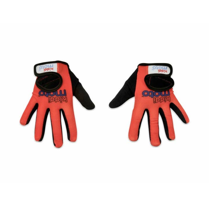 Confident Control for Cool Rides: Red Full Finger Gloves for wholesale by Kiddimoto