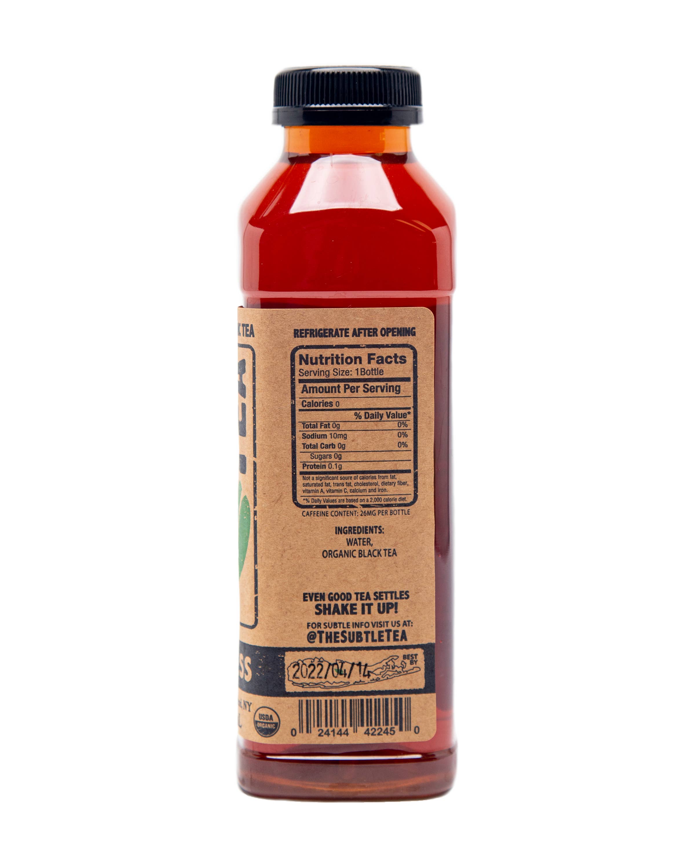 Subtle Tea - Wholesale Iced Tea - Subtle Tea Sweetless Black - 16 oz. - Case (12 Bottles)2