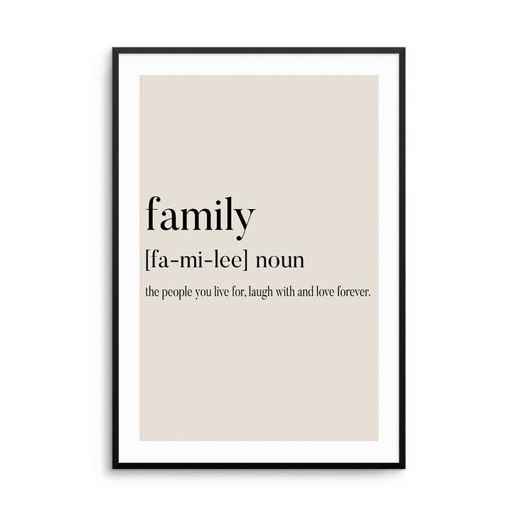 Familie Zelfstandig Naamwoord Afdruk voor wholesale door D'LUXE PRINTS