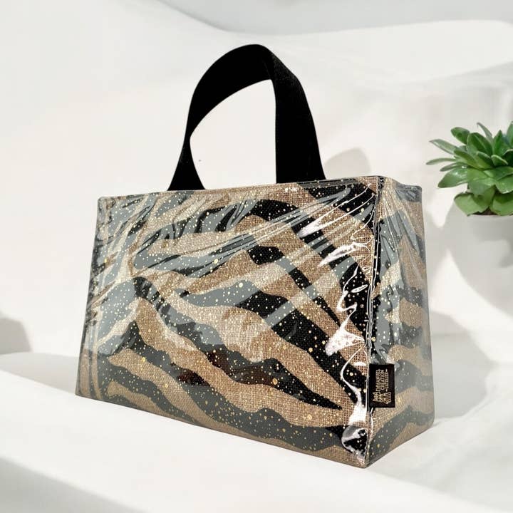 Insulated bag S, "Zebra" black for wholesale by Emmanuel Création