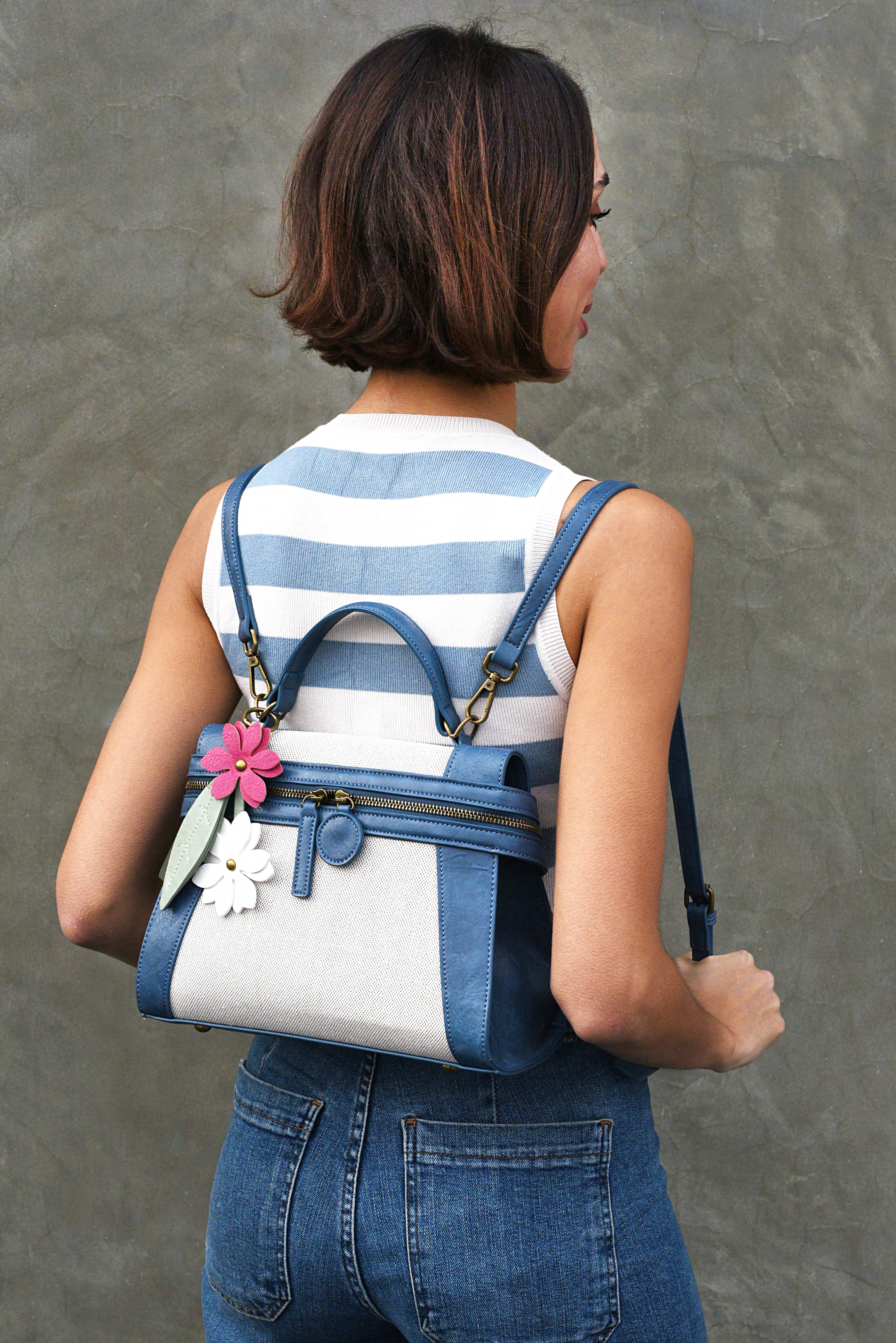 Liz Soto Handbags - Wholesale Crossbody Bag - Women's - Emma 3327 Linen crossbody or backpack4