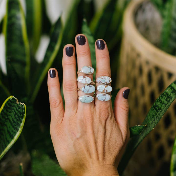 Sand Hill Turquoise Ring (Assorted Sizes) for wholesale by Indie Rae