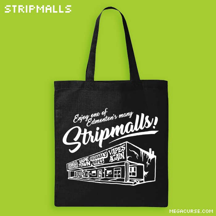 Edmonton Stripmalls Tote Bag for wholesale by megacurse