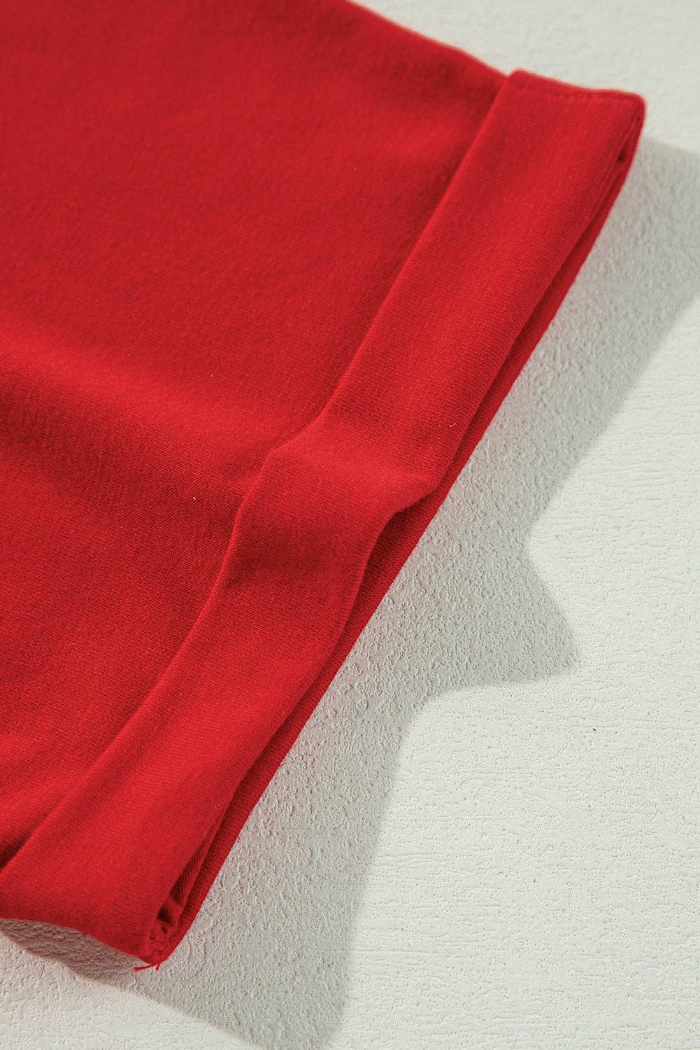 Sequin Christmas Tree Holiday Graphic Red Crewneck Tee for wholesale on Faire11