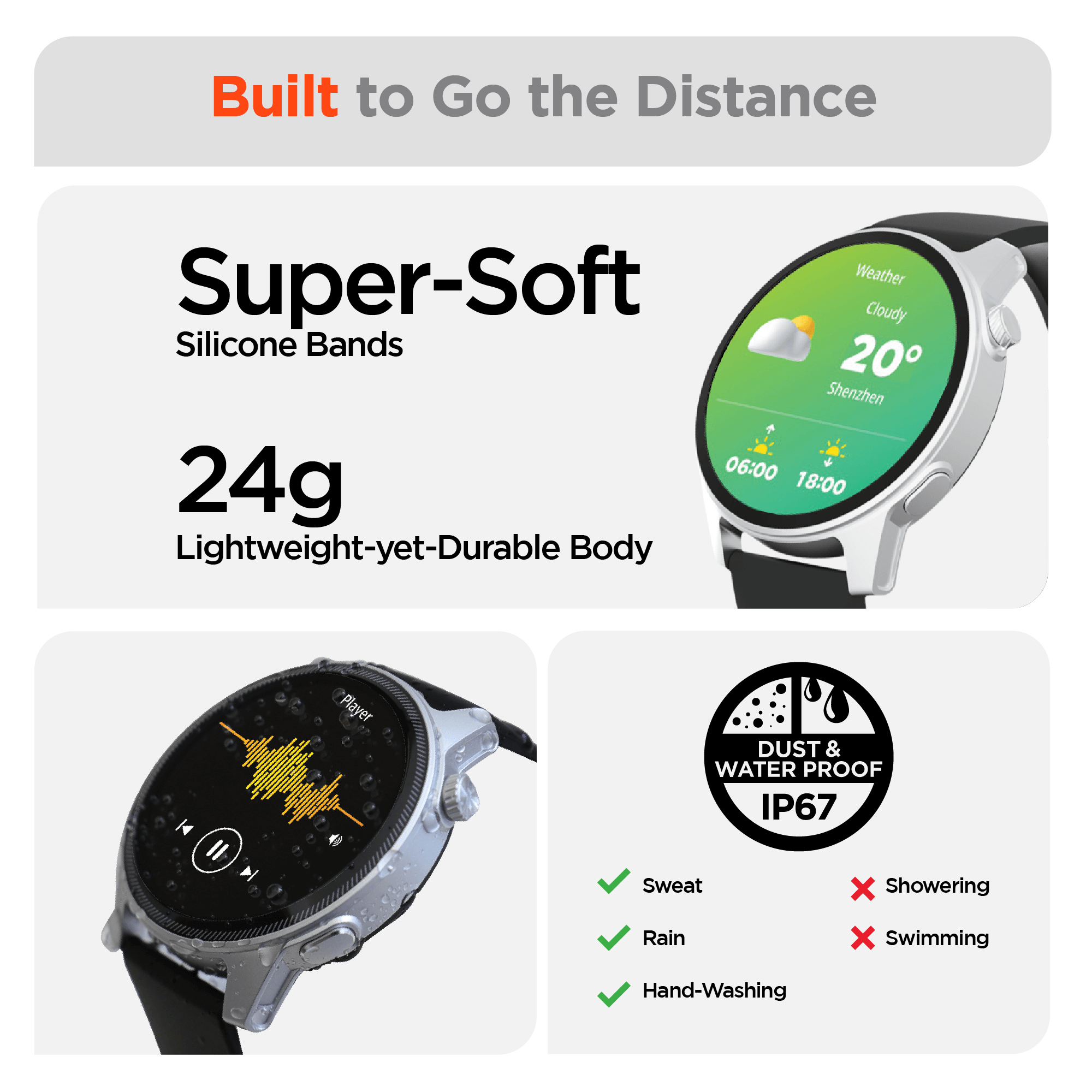 JupiterGear Home - Wholesale Wrist Watch - Men's - HyperGear SmartWatch + Fitness Tracker6