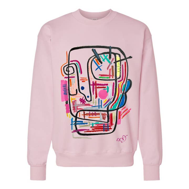 Sweater - Classic Crew Pink - Streetwear
Graphic for wholesale by SKINS LA Clothing & Art