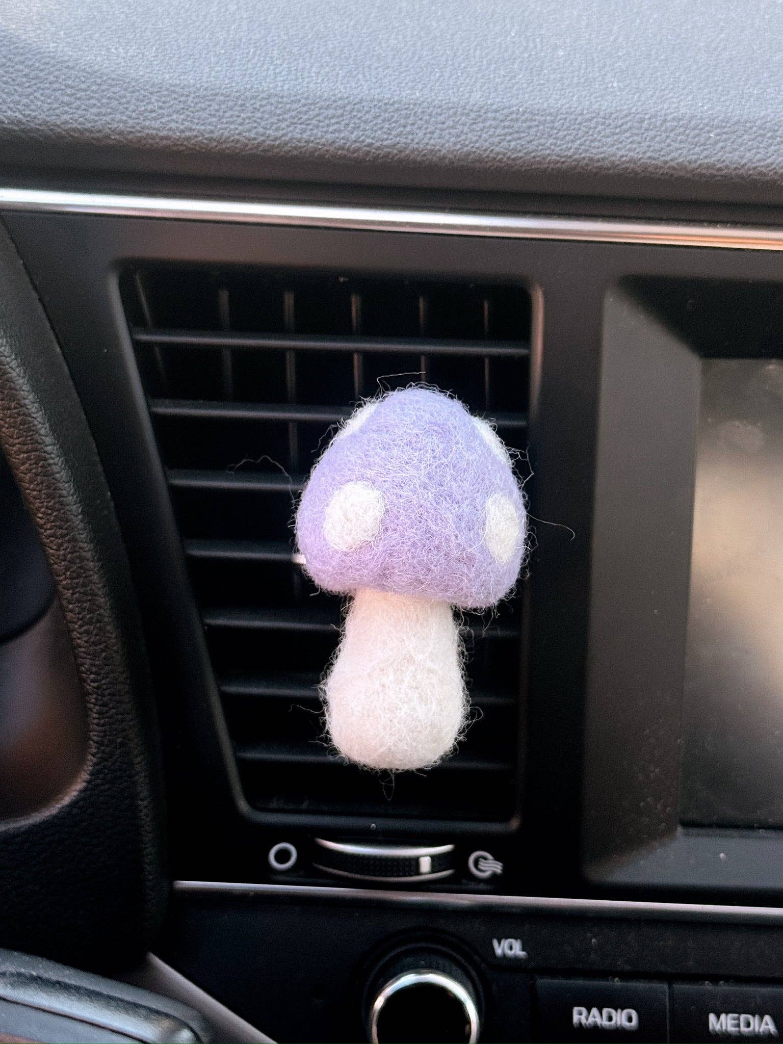 Golden Hour Designs - Wholesale Car Decorative Charm - Women's - Felt Mushroom Car Vent Clip - Diffuser, Cottagecore, Whimsy9