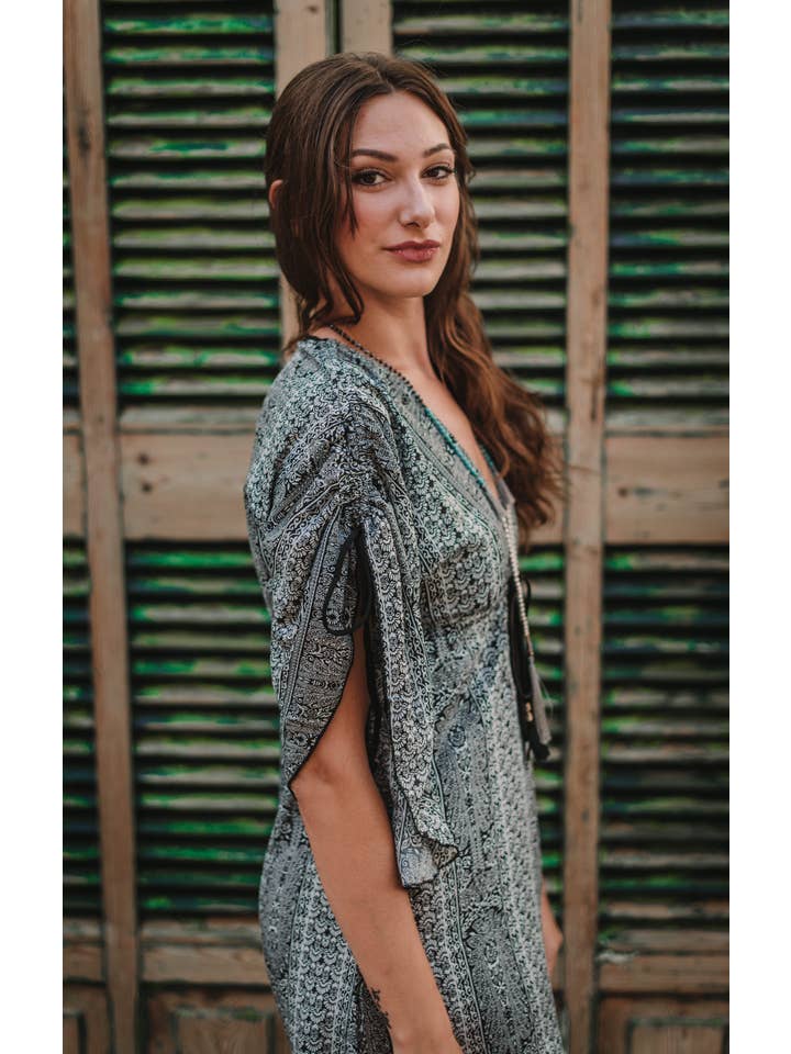 Miss Kitsch – wholesale Dress – Women's – Boho caftan style summer dress, Isis dress, caftan, resort clothing, long dress, beach cover7