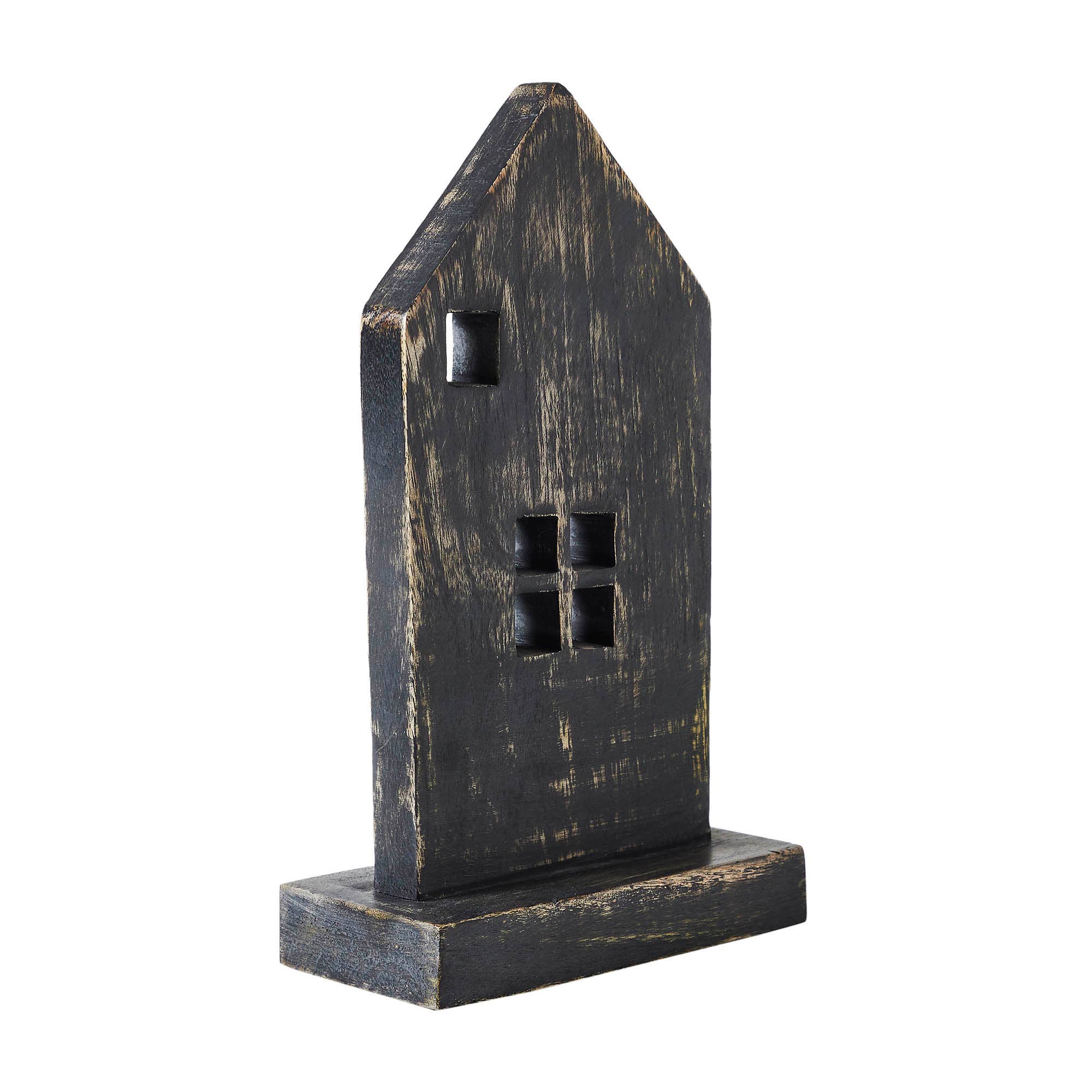 VHC Brands - Wholesale Decorative Tabletop Object - Rustic Wooden House Grey 10x5.75x33