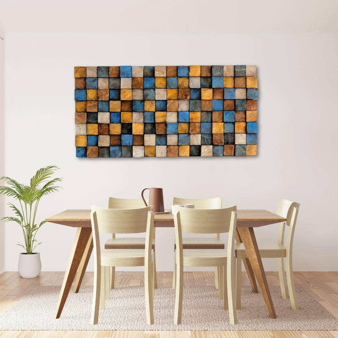 Artdesigna KG – Großhandel Wandkunst aus Holz – Geräucherte Farbe | Premium Holz handgefertigte Wandskulptur5