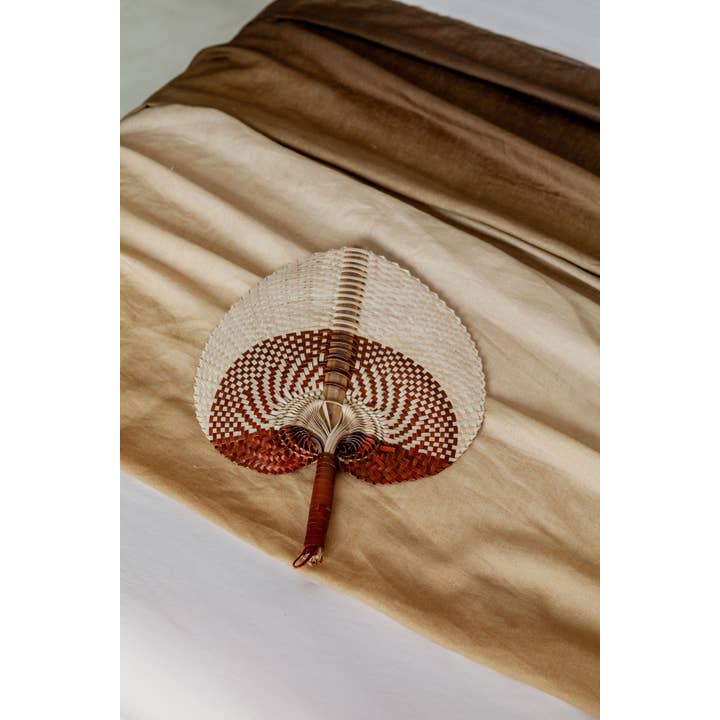 Village Thrive - Wholesale Wall Accent - Woven Paradisio Fan in Clay Ombre