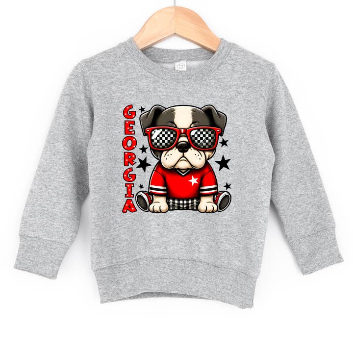 Georgia Game Day Youth Graphic Crew for engroshandel hos Simply Southern Tee's and Tumblers LLC