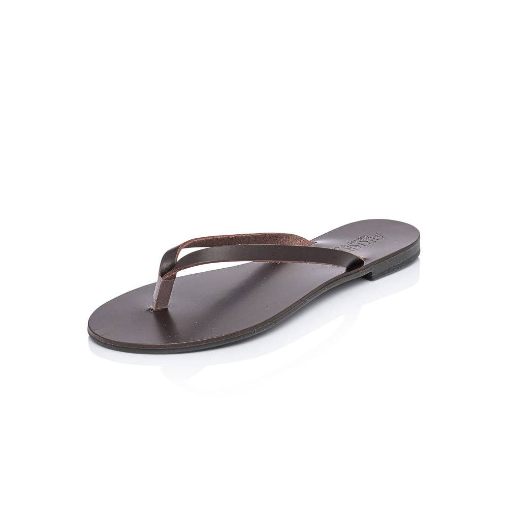 Ancientoo – wholesale Sandaler - Dam – Achelois handgjorda läder Flip Flop Sandal för kvinnor26