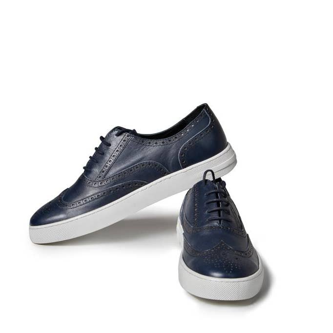 Ardent Brogue Sneakers – Blue for wholesale by keldante