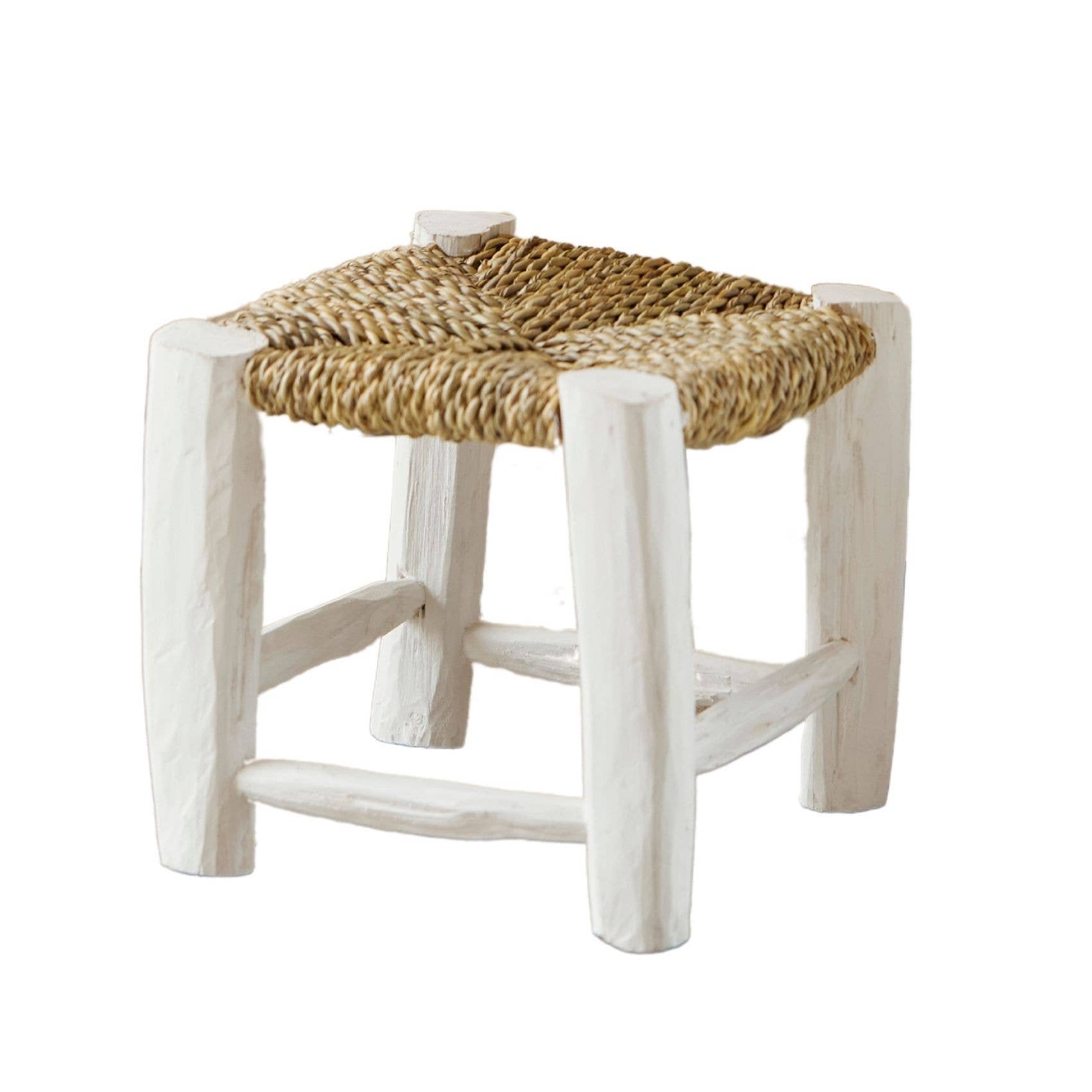 Collection Maroc - Wholesale Stool - White Moroccan Stool 20 cm2