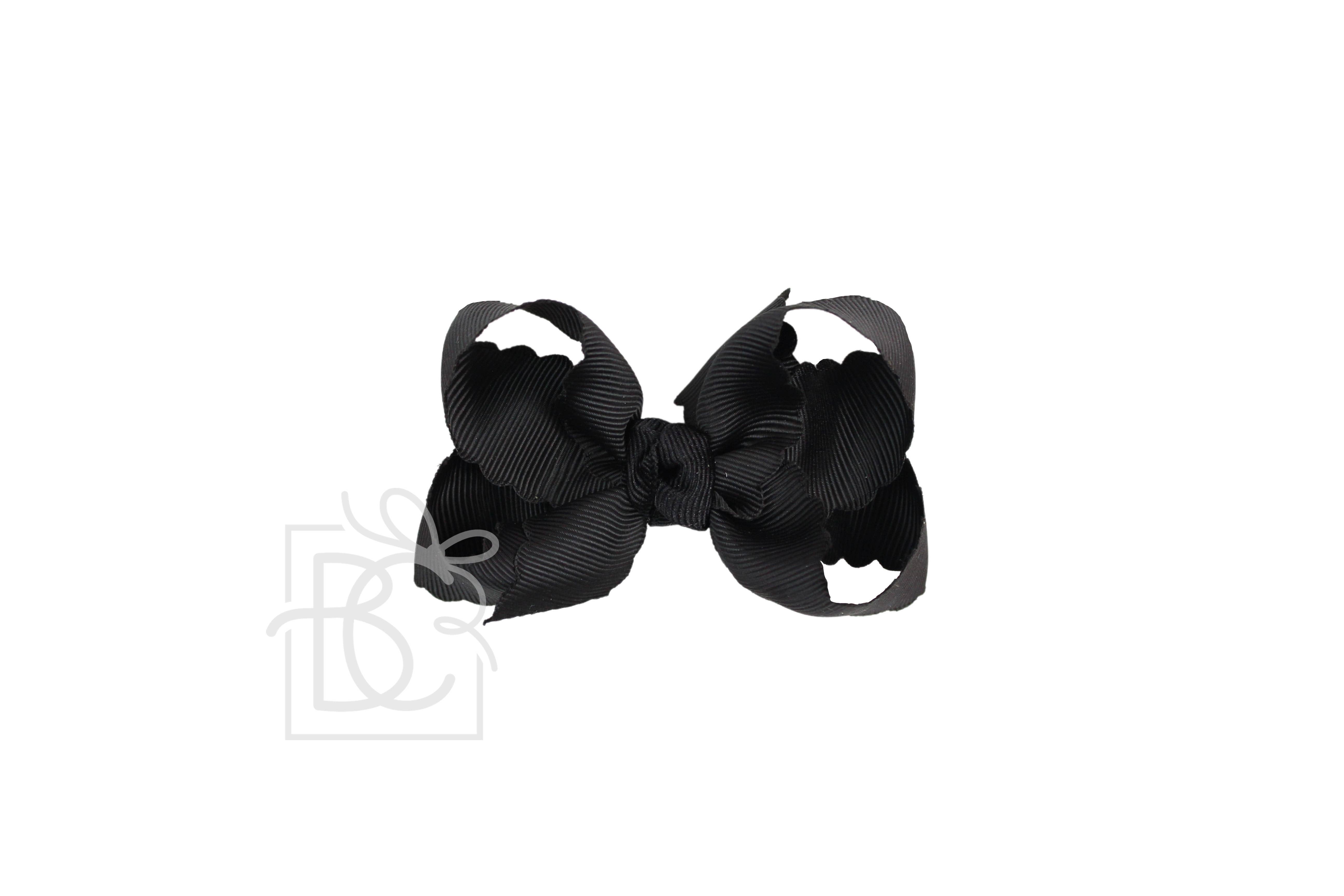 Beyond Creations, LLC – wholesale Hair bow – Kids – SCALLOPED EDGE BOW17