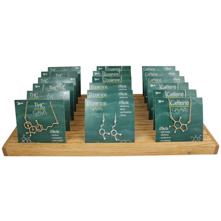 Chemical Reaction Molecule Earrings & Necklaces Program for wholesale by ZAD