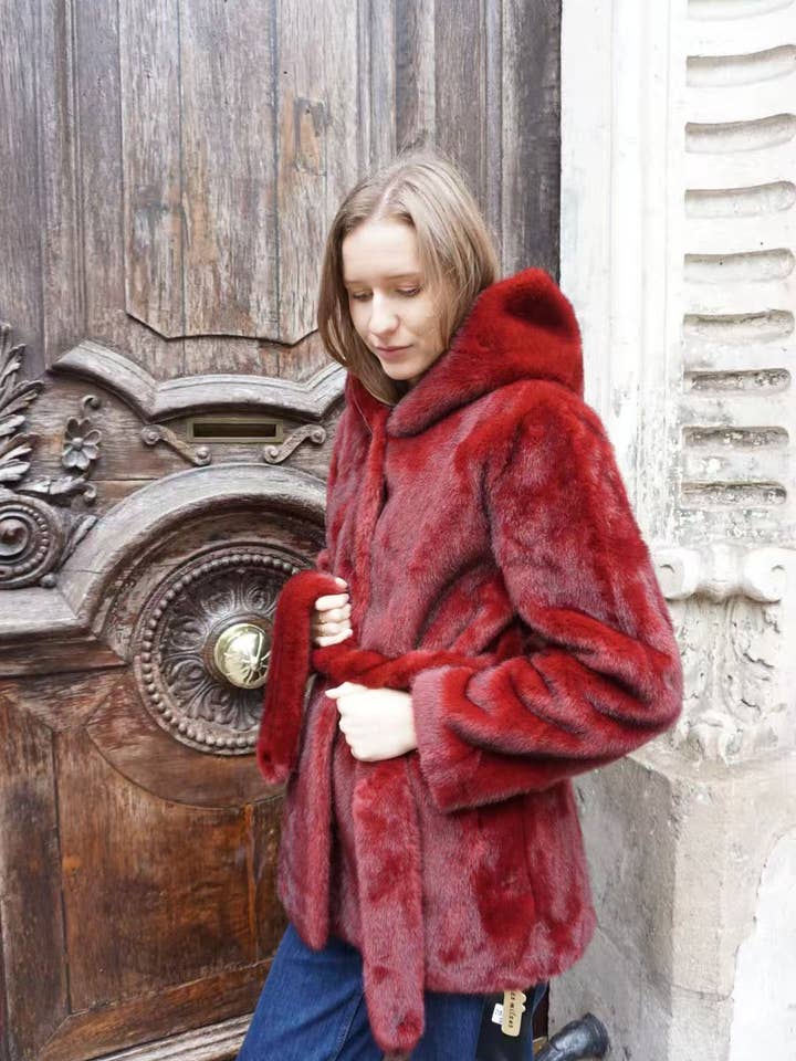 CIAO MILANO - Wholesale Fur/Faux Fur Coat - Women's - 284013 Cozy Hooded Coat7