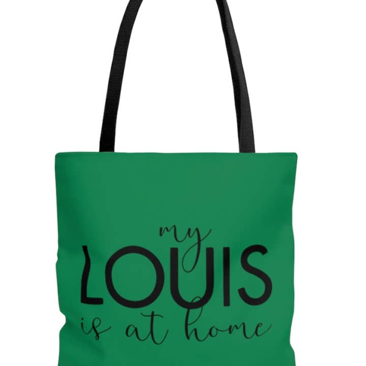 Green I left my Louis at home east coast tote for wholesale by Game Face Team Shop
