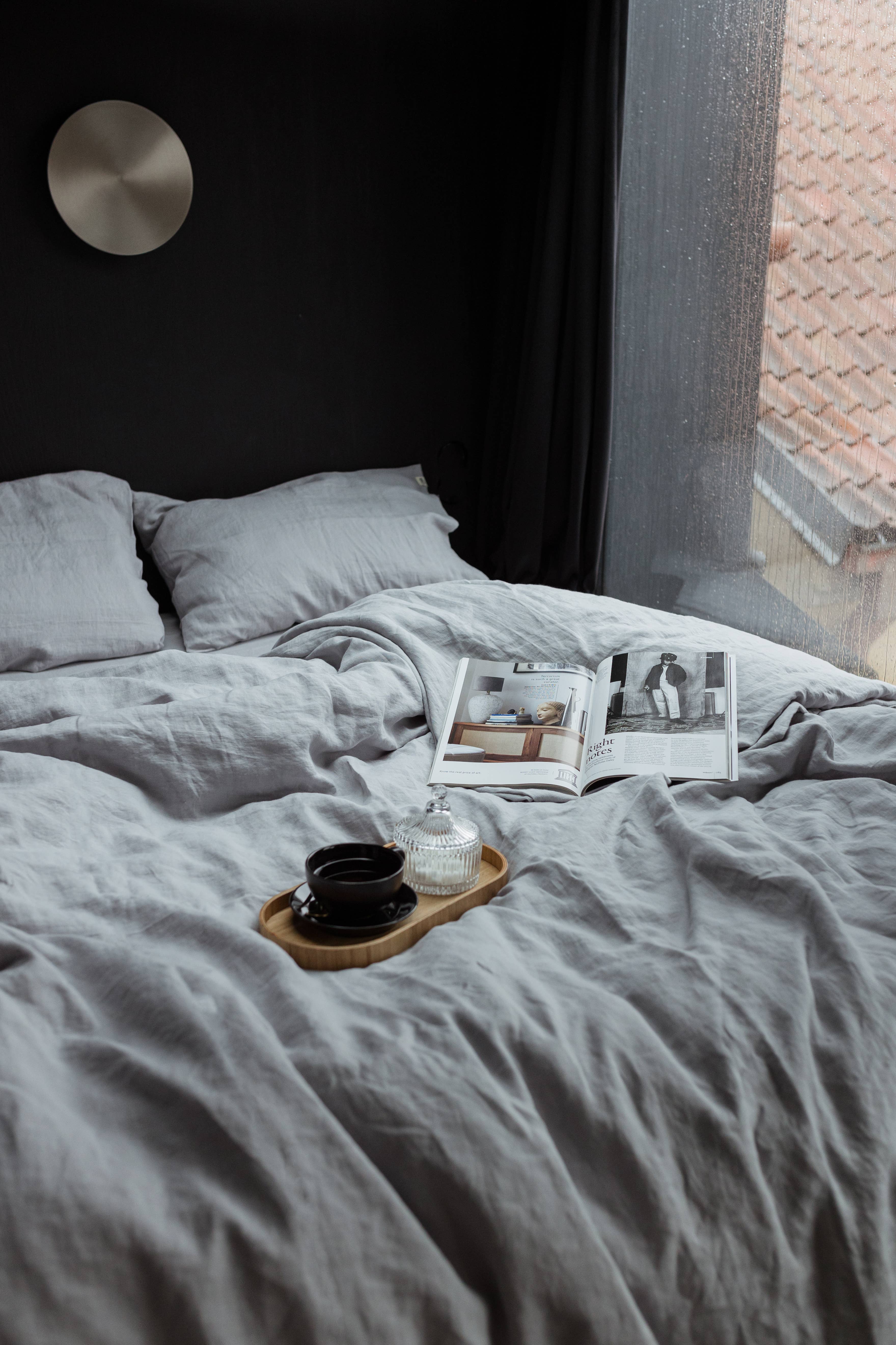 Linen Spells – wholesale Påslakan – Örngott i ljusgrått tvättat linne3