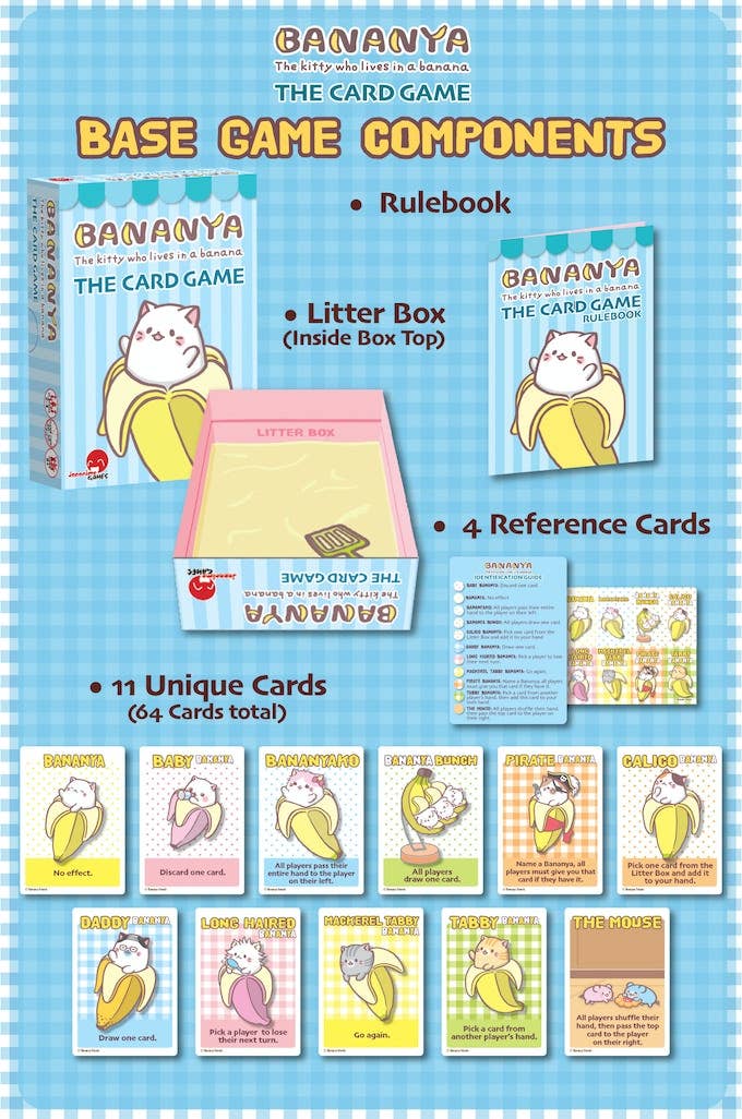Japanime Games - Wholesale Card Game - 6-Pack Display Bananya The Card Game2
