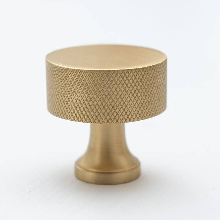 Brass bee – wholesale Knob/pull – Brass round knurled knob3