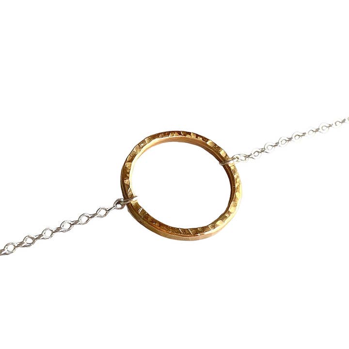 Circle Choker Necklace in Gold Filled and Sterling Silver for wholesale by Julie Godsey Jewelry
