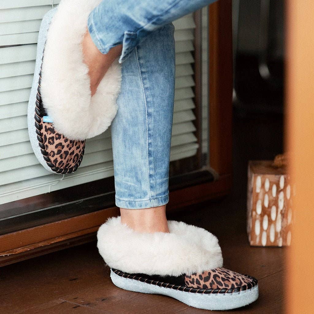 Sheepers - Venta al por mayor Zapatillas para casa - Mujer - Las zapatillas Leopard Sheepers4