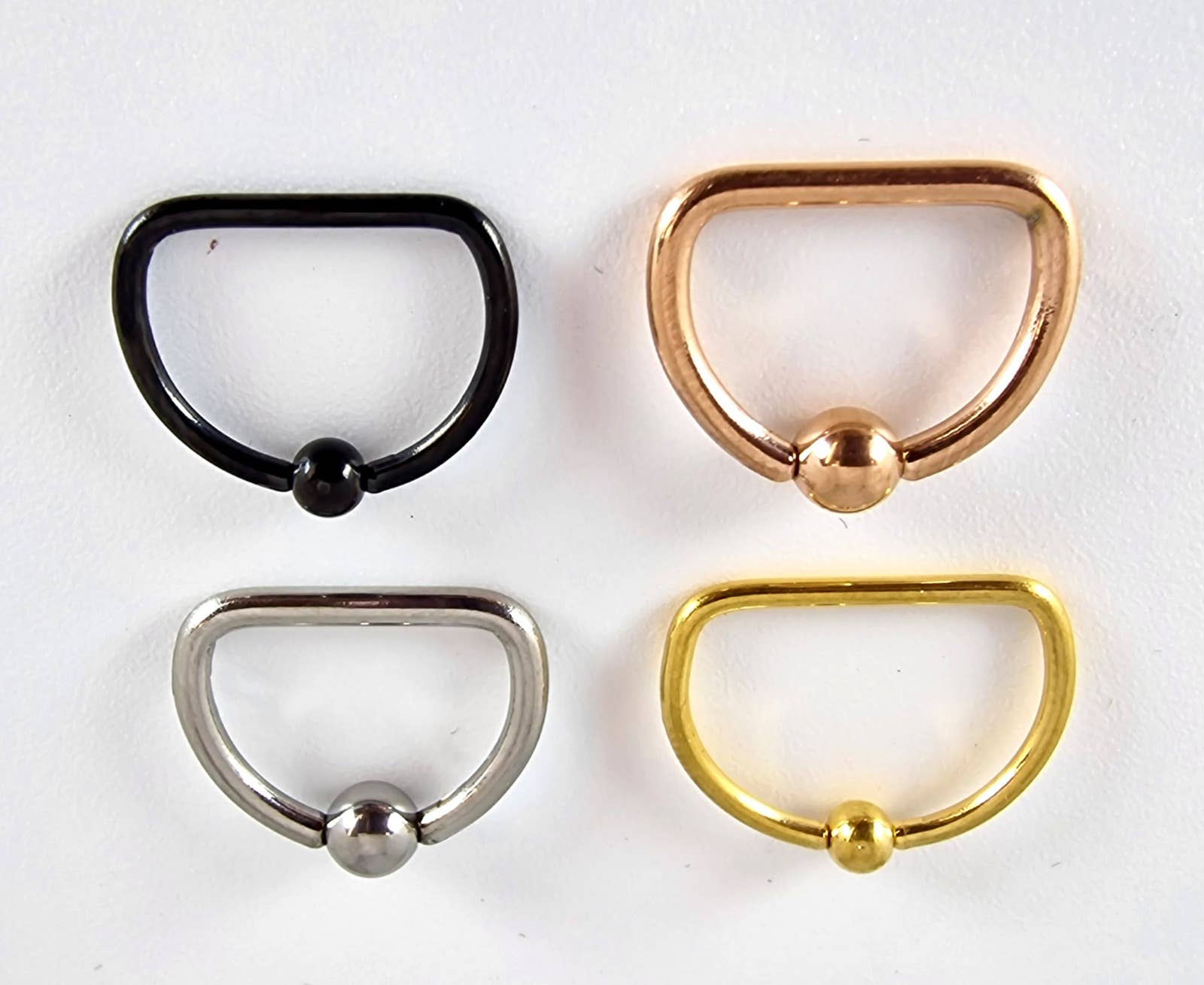 Bodytrend - Wholesale Nipple Ring - Surgical Steel 316L - Nipple  D-ring ,NIPPLE RING8