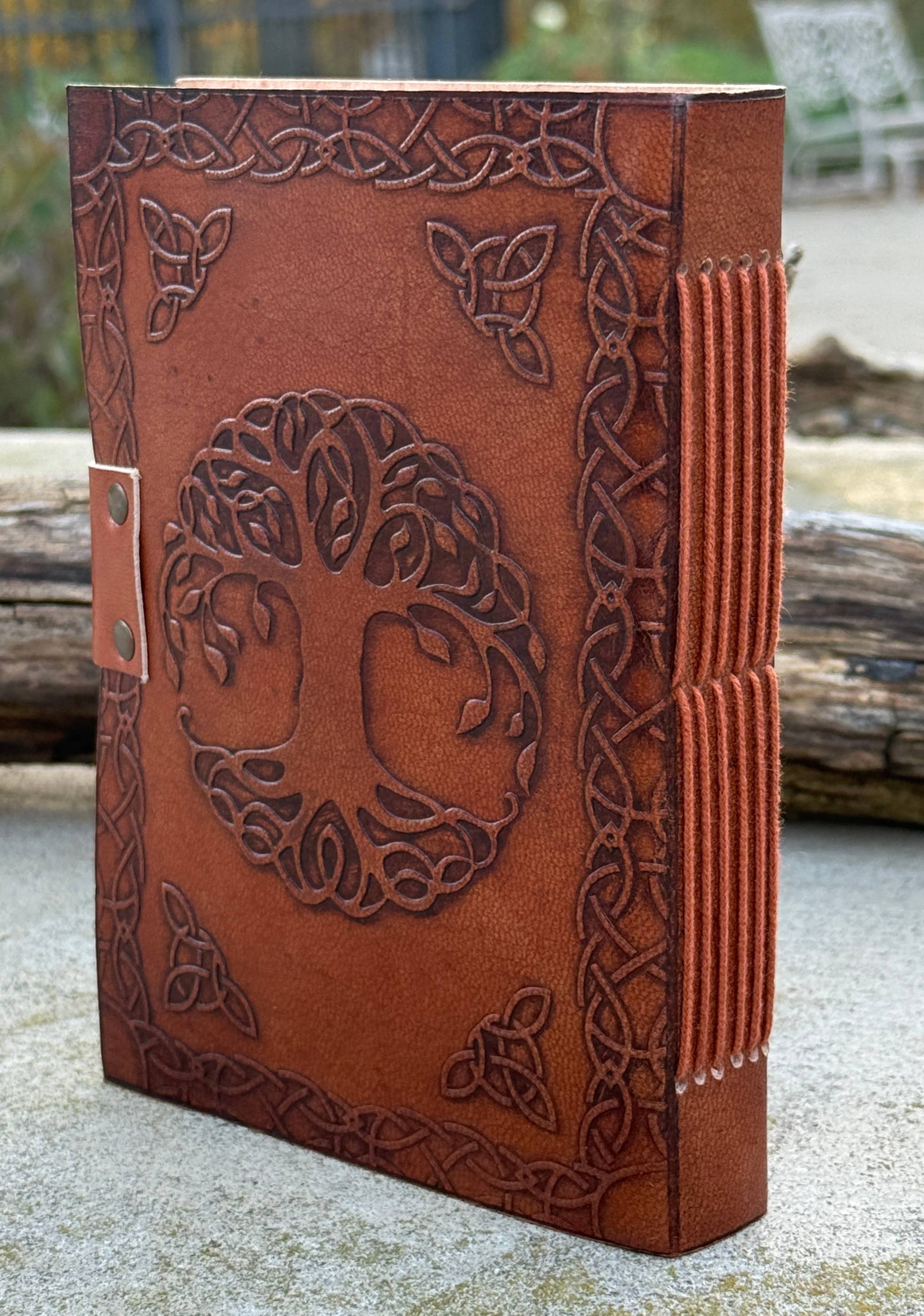 Lungta Imports – wholesale Journal/diary – Tree Of Life Vintage Leather Journal Embossed Cover Handmade2
