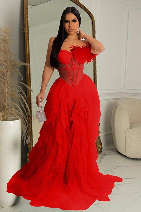 Aria Romance - Wholesale Gown - Women's - Wrap Front Sleeveless Maxi Dress4