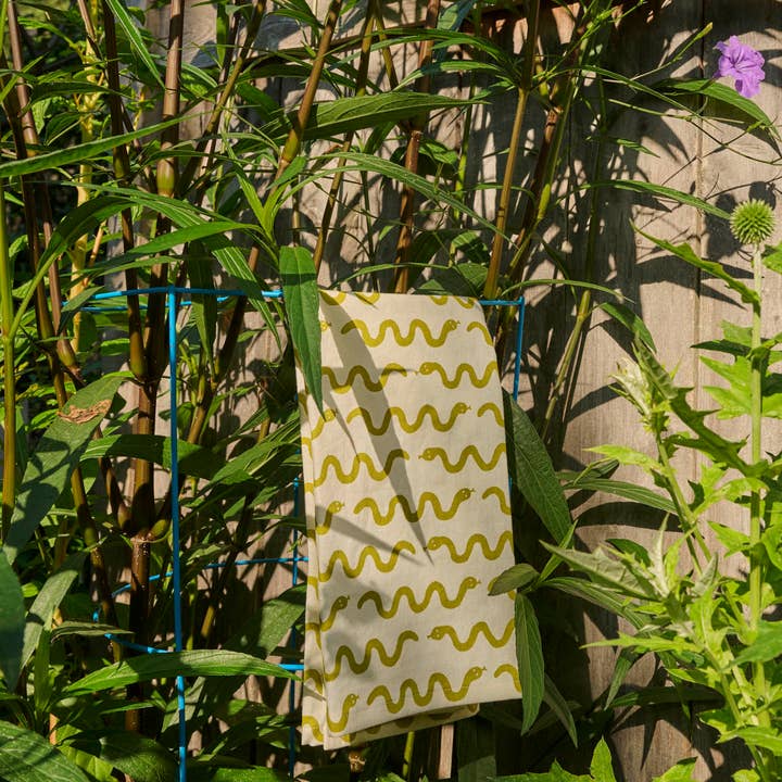 LCQKS - Wholesale Tea Towel - Hand Screen-Printed Cotton Linen Tea Towel from St. Louis
1