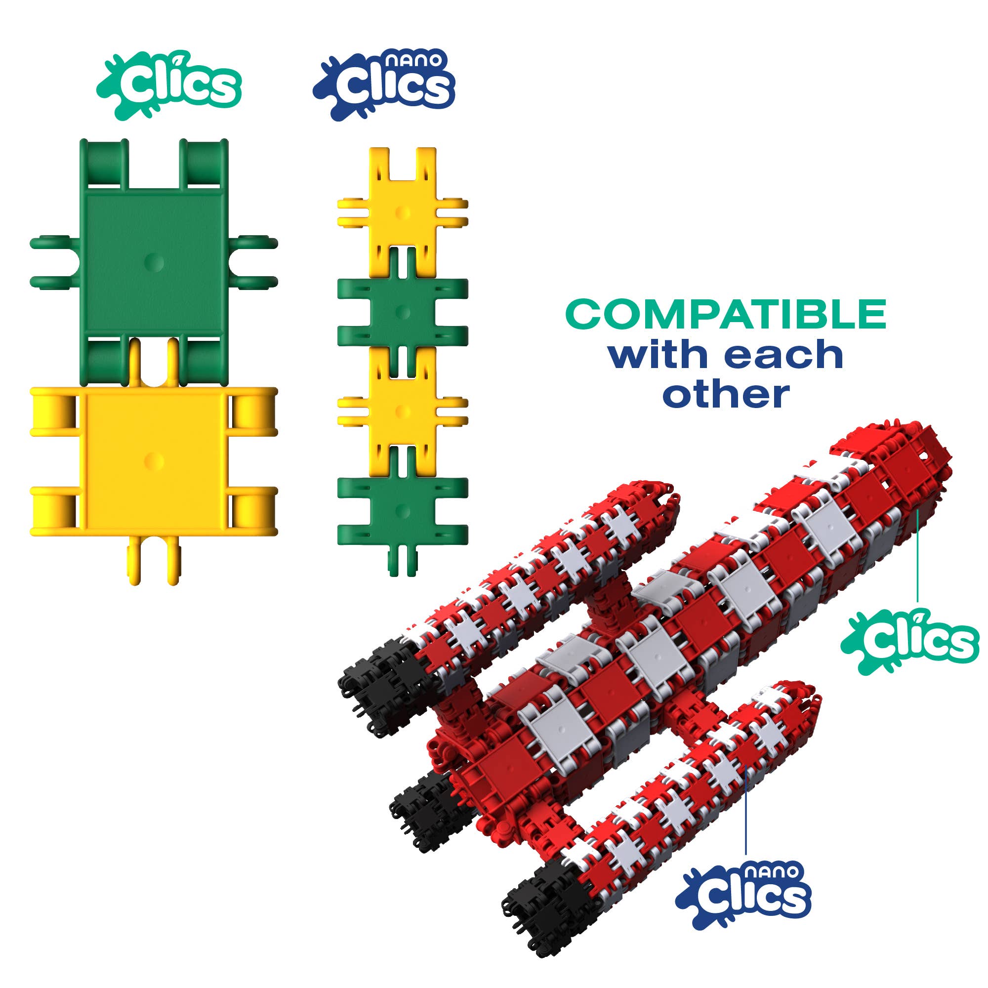 CLICS NV - Wholesale Building Set - Kids - Nano Clics - Transport Builders - 250pcs6