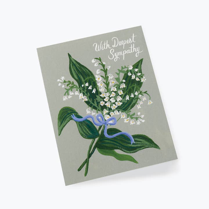 Rifle Paper Co. - Wholesale Sympathy Card - Lily of the Valley Sympathy Card1