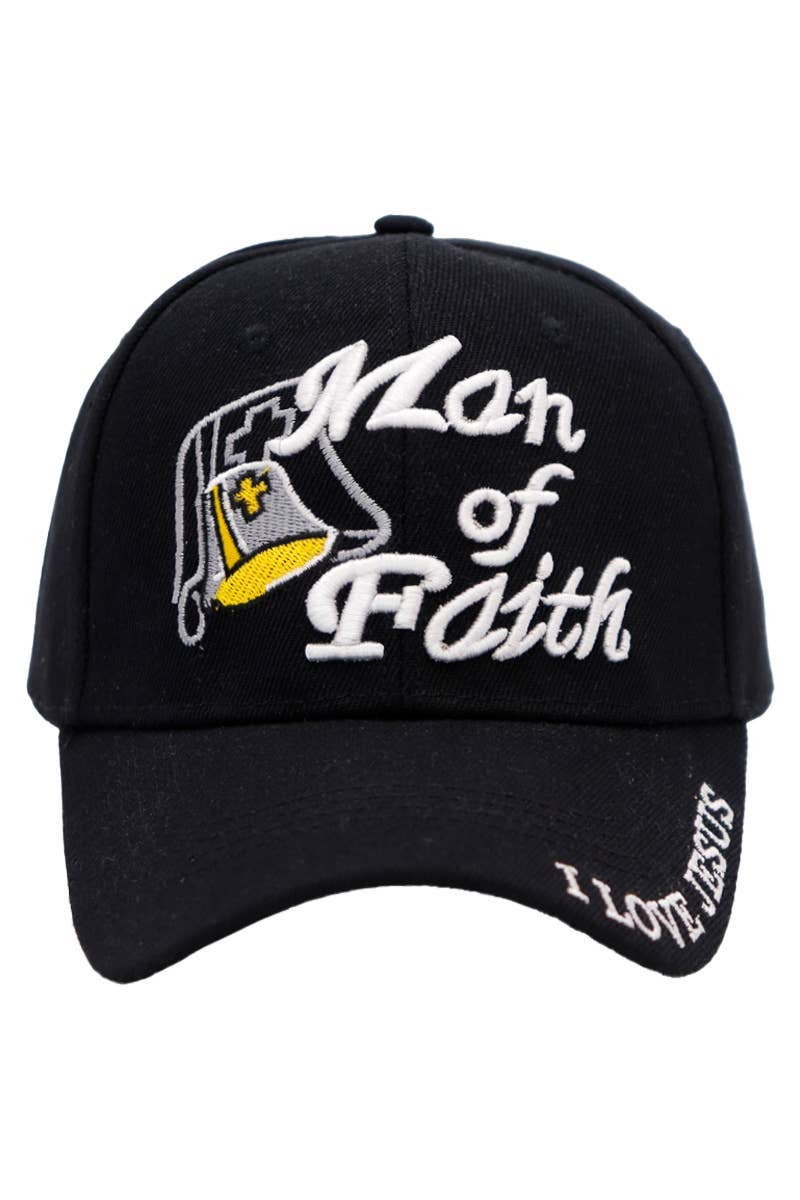 Cap Zone - Wholesale Baseball Cap - Unisex - Man Of Faith Acrylic Velcro Back Baseball Cap2
