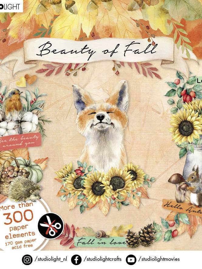 SL Stanzblock Fall Elements Beauty Of Herbst 150x150mm 20 Sh nr.09 für den Großhandel von Ecstasy Crafts Distributing