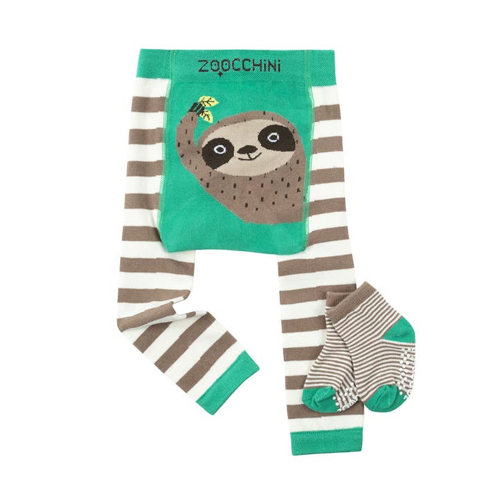 ZOOCCHINI – wholesale Clothing set – Baby – Crawler Legging/Sock Set Silas the Sloth