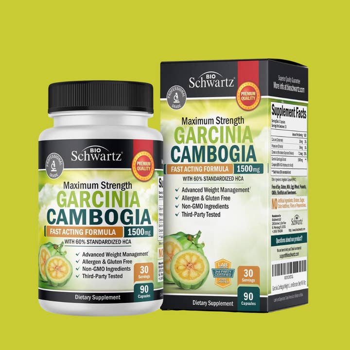 BioSchwartz - Wholesale Oral Supplement/Vitamin - Garcinia Cambogia 1500mg: Weight Loss & Appetite Control8