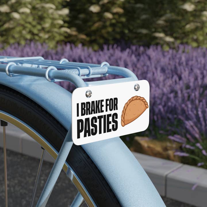 Up North Attitude - Vendita all'ingrosso Cartelli - Targa Mini Divertente - 'Freno per i Pasties' Decorazione Auto2