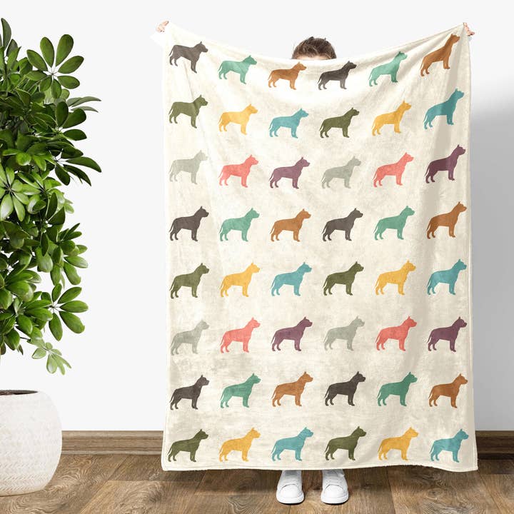 Vintage Pitbull Dog Blanket, Cozy Puppy Lover Throw and other Purchase Wholesale pitbull. Free Returns & Net 60 Terms on Faire trending on Faire.