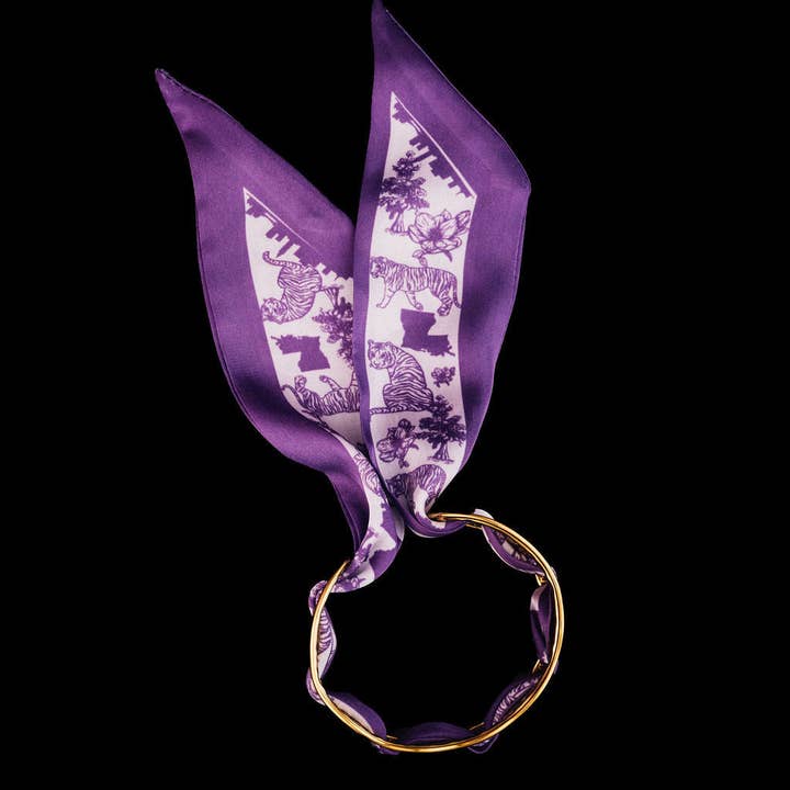 Steward & James - Wholesale Cuff Bracelet - Geaux Scarf Cuff Bracelet4