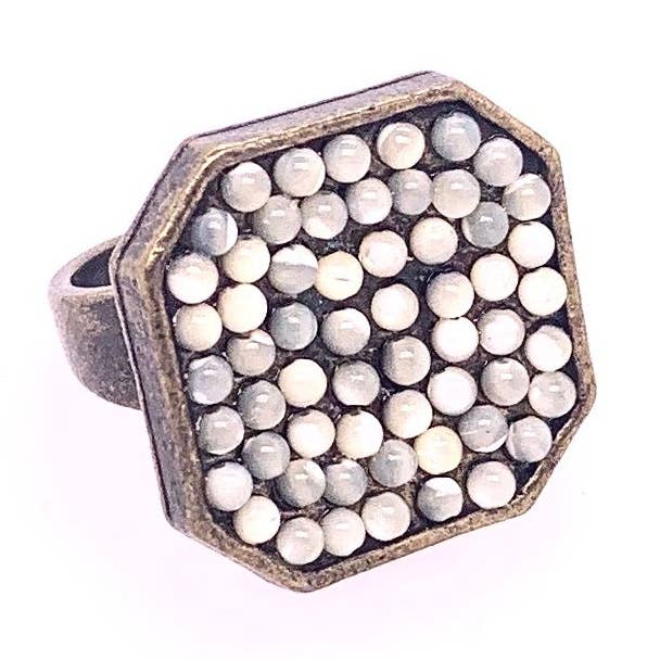 Achteck-Ring für den Großhandel von Rebel Designs Accessories