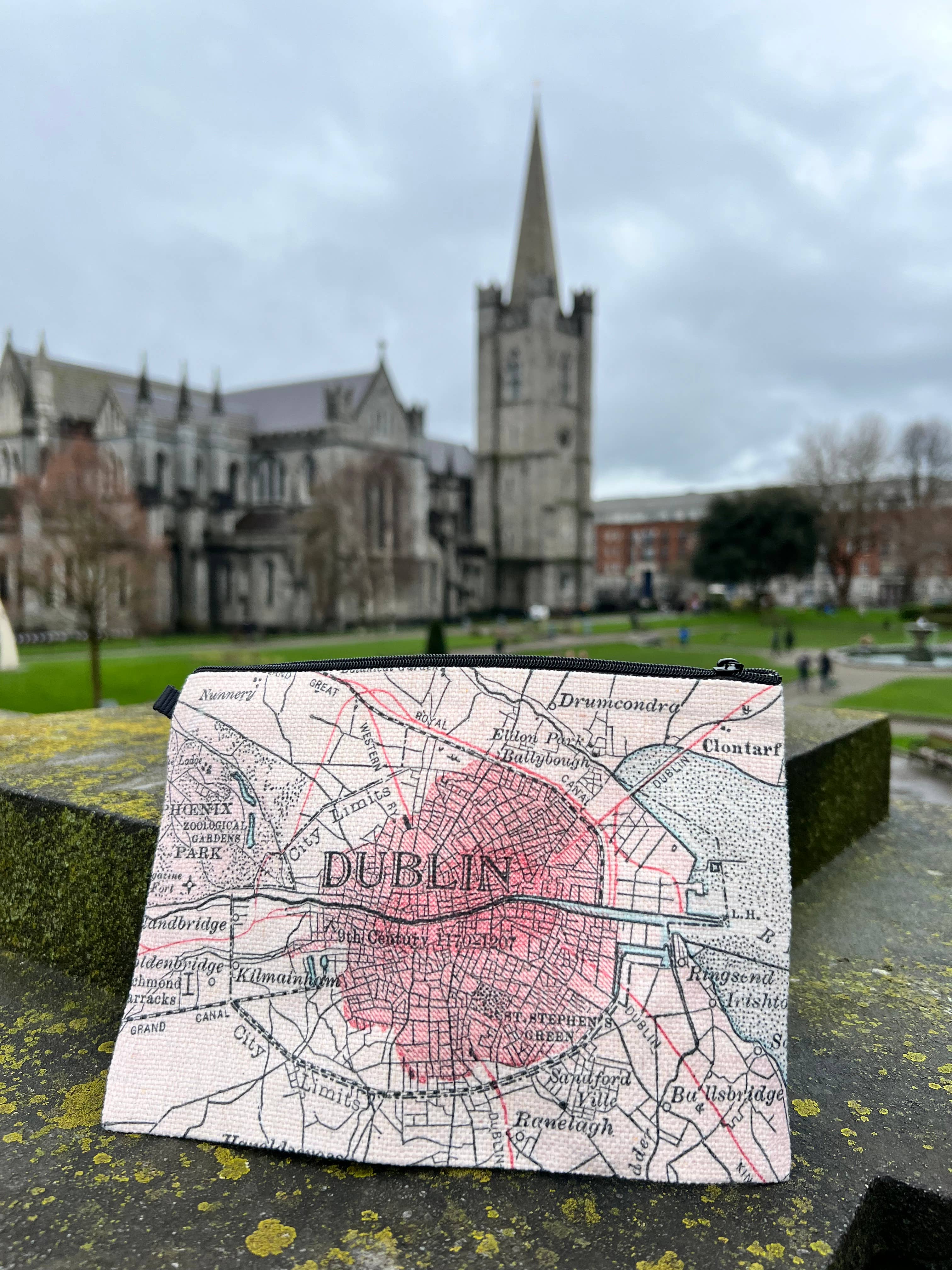 Daisy Mae Designs - Wholesale Pouch - Unisex - Custom Map Personalized Bag Wristlet Travel Pouch Makeup Bag3