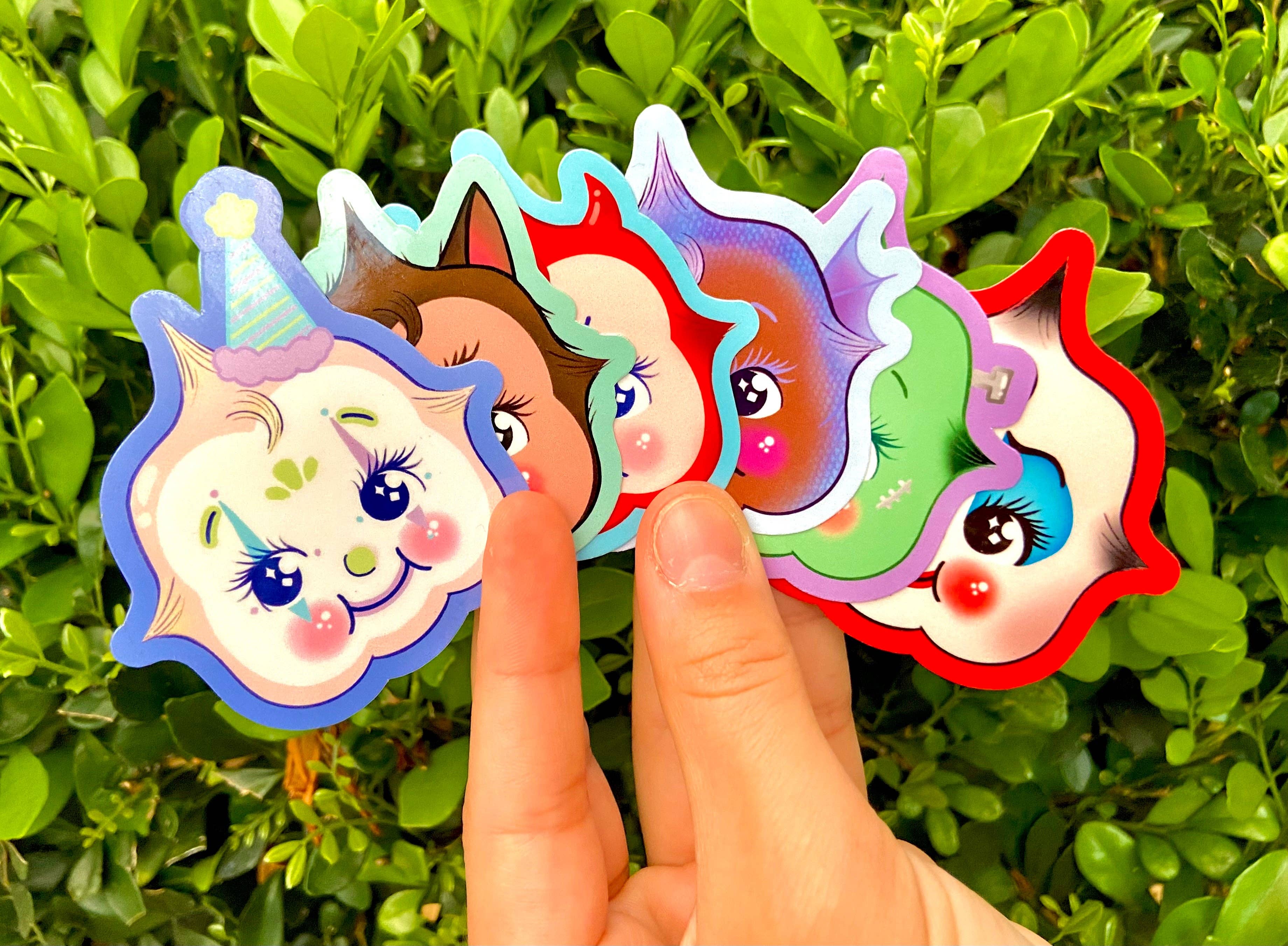 Hollandaize Art – Engroshandel Klistermærke – Kostumer Kewpie Doll Halloween klistermærke6