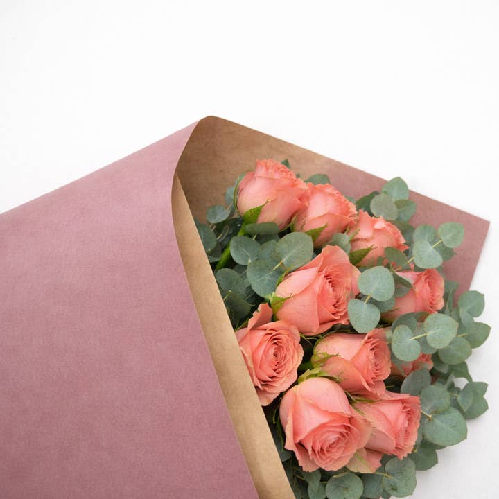 Ecowaterproof 70 cm x 50m KRAFT Vintage Roze voor wholesale door CHIC&PAPER