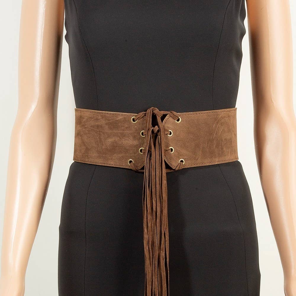 Collections by Fame Accessories - Wholesale Belt - Women's -  Multi Strap Waist Vegan Leather Belt6