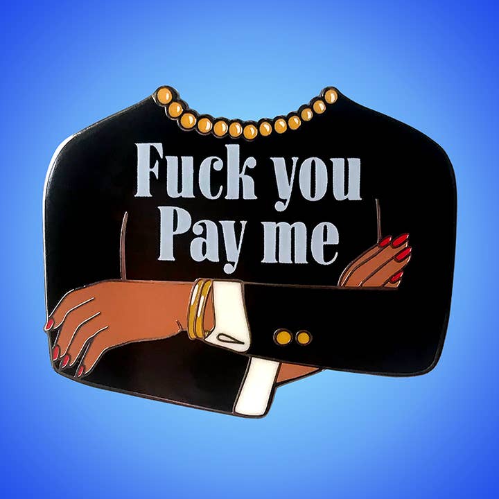 Fuck Du Betaler Mig Lapel Pin for engroshandel hos Doo Stuff